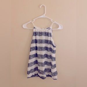 Express top, white with grey lace details, size small. Never worn!